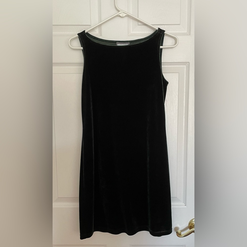 Vintage dark green shift dress